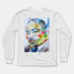 MARTIN LUTHER KING Jr. - watercolor portrait .2 Long Sleeve T-Shirt